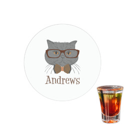 Hipster Cats Printed Drink Topper - 1.5" (Personalized)