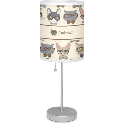 Hipster Cats 7" Drum Lamp with Shade (Personalized)