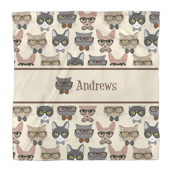 Hipster Cats Duvet Cover - Queen - Front