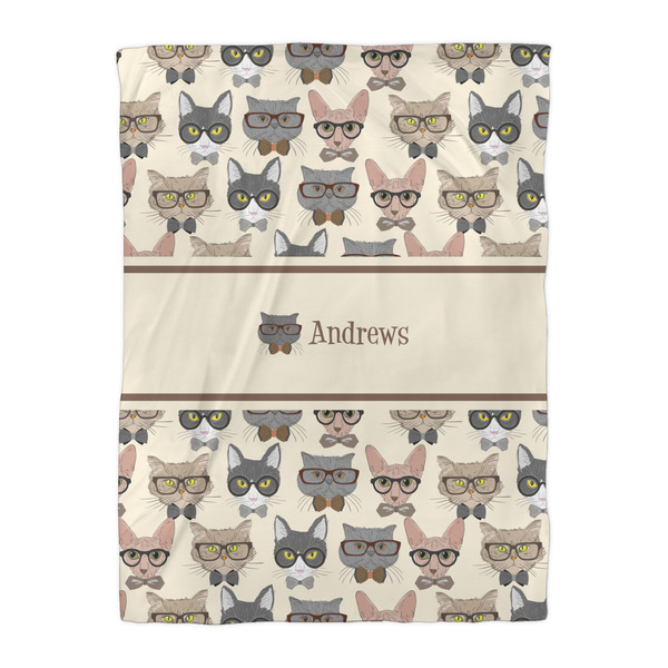 Hipster Cats Duvet Cover - Twin XL - Front