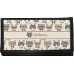 Hipster Cats Canvas Checkbook Cover (Personalized)
