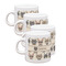 Hipster Cats Espresso Cup Group of Four Front