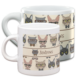 Hipster Cats Espresso Cup (Personalized)
