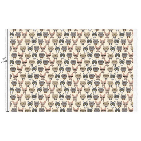 Hipster Cats Fabric Full Yard