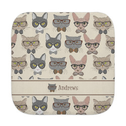 Hipster Cats Face Towel (Personalized)