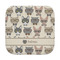 Hipster Cats Face Cloth-Rounded Corners