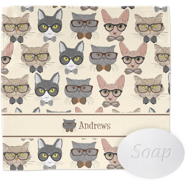 Custom Hipster Cats Washcloth (Personalized)