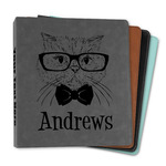 Hipster Cats Leather Binder - 1" (Personalized)