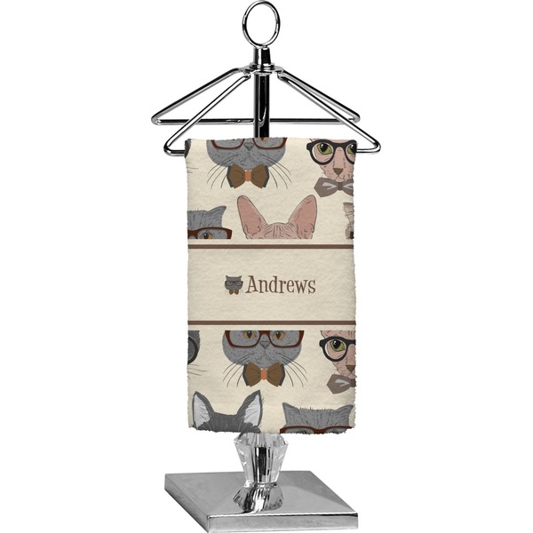 Custom Hipster Cats Finger Tip Towel - Full Print (Personalized)
