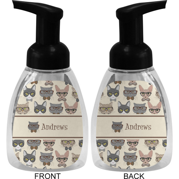 Hipster Cats Foam Soap Bottle (Front & Back)
