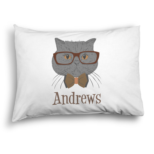 Custom Hipster Cats Pillow Case - Standard - Graphic (Personalized)