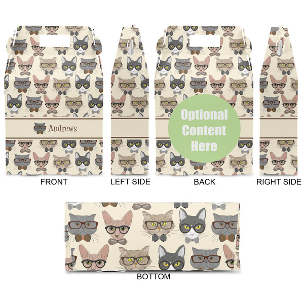 Hipster Cats Gable Favor Box - Approval