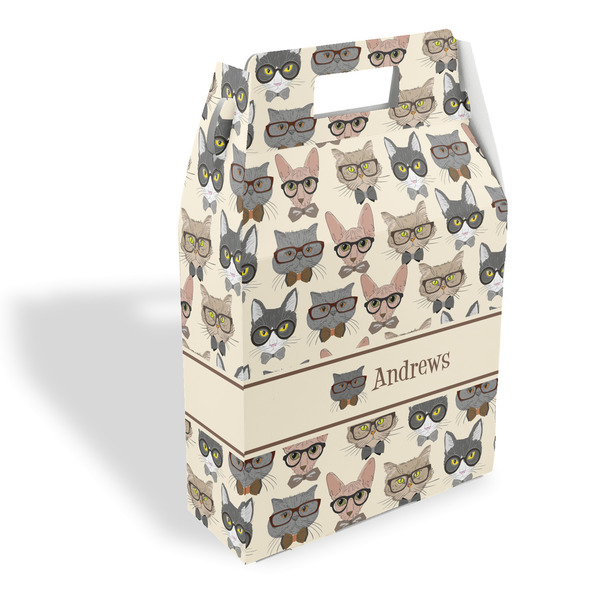 Custom Hipster Cats Gable Favor Box (Personalized)