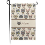 Hipster Cats Garden Flag (Personalized)