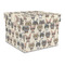 Hipster Cats Gift Boxes with Lid - Canvas Wrapped - Large - Front/Main