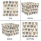 Hipster Cats Gift Boxes with Lid - Canvas Wrapped - Small - Approval