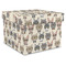 Hipster Cats Gift Boxes with Lid - Canvas Wrapped - XX-Large - Front/Main