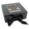 Hipster Cats Gift Boxes with Magnetic Lid - Black - Front (angle)