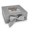 Hipster Cats Gift Boxes with Magnetic Lid - Silver - Front
