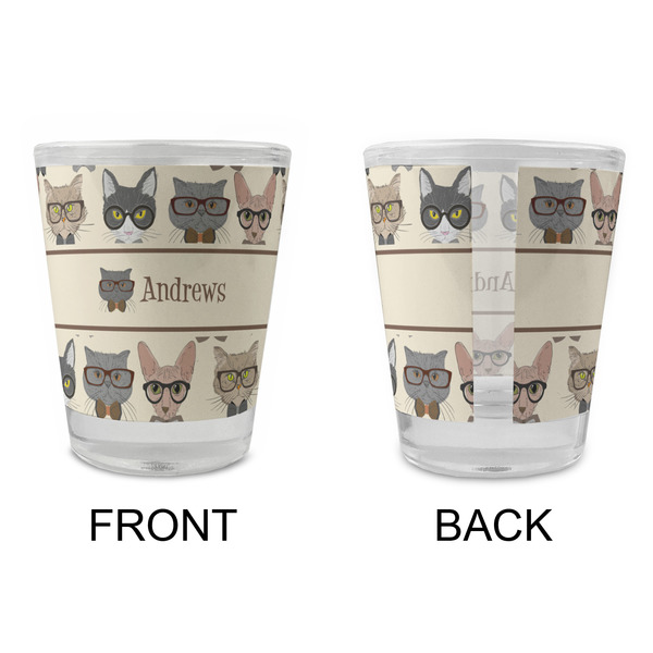 Hipster Cats Glass Shot Glass - Standard - APPROVAL