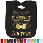 Hipster Cats Foil Baby Bibs (Personalized)