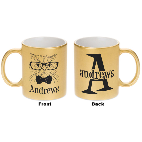 Hipster Cats Gold Mug - Apvl