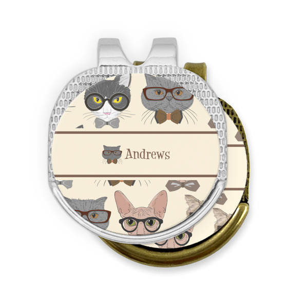 Hipster Cats Golf Ball Marker Hat Clip - PARENT/MAIN