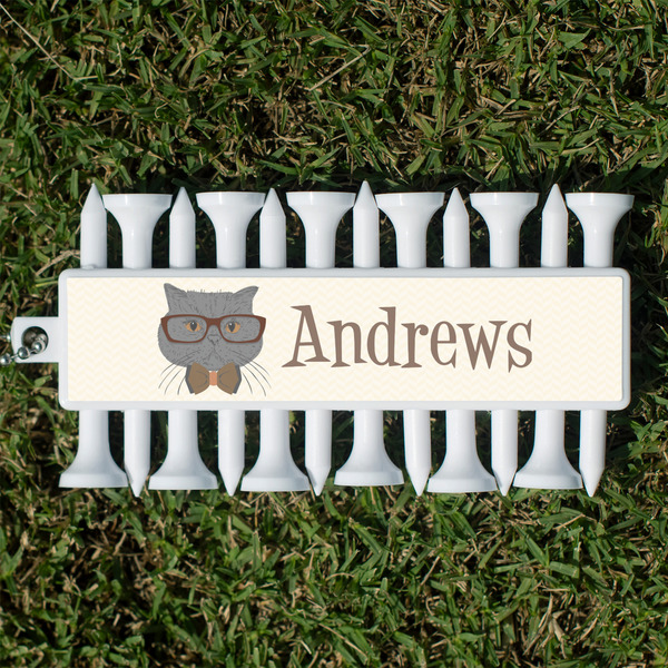 Custom Hipster Cats Golf Tees & Ball Markers Set (Personalized)