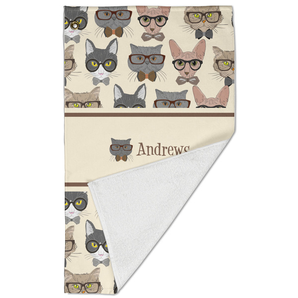 Hipster Cats Golf Towel - Folded (Large)