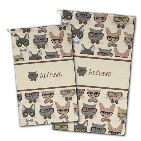 Hipster Cats Golf Towel - PARENT (small and large)