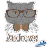 Hipster Cats Graphic Iron On Transfer (Personalized)