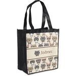 Hipster Cats Grocery Bag (Personalized)
