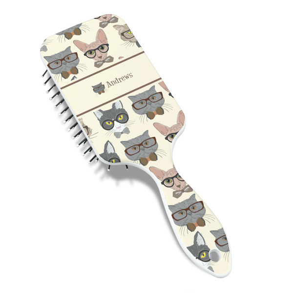Hipster Cats Hair Brush - Angle View