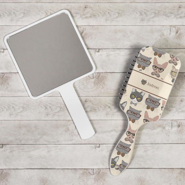 Hipster Cats Hair Brush - In Context