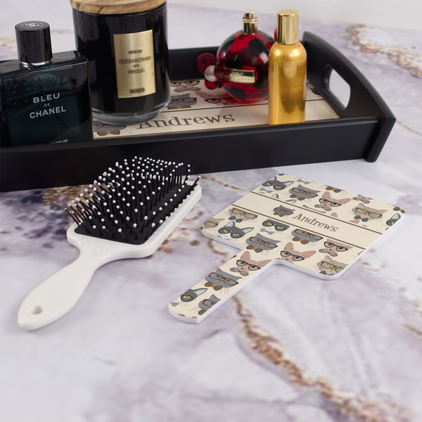 Hipster Cats Hand Mirror - With Hair Brush