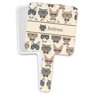 Hipster Cats Hand Mirror (Personalized)