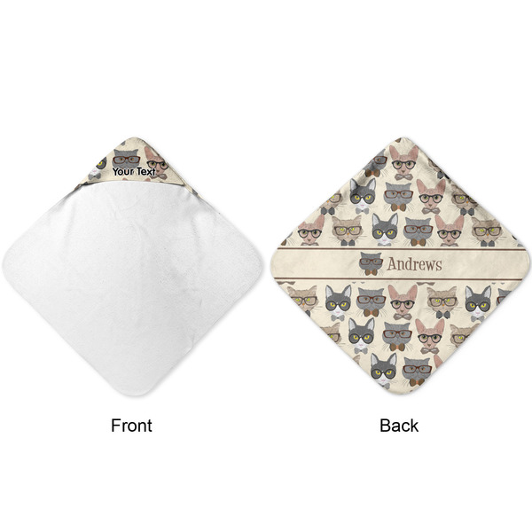 Hipster Cats Hooded Baby Towel- Approval