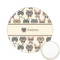 Hipster Cats Printed Cookie Topper - 2.15" (Personalized)