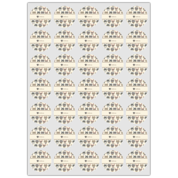 Hipster Cats Icing Circle - XSmall - Set of 35