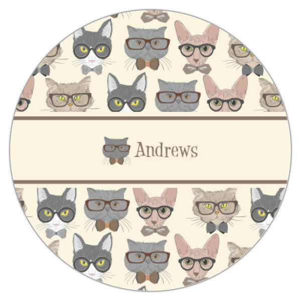 Hipster Cats Icing Circle - XSmall - Single