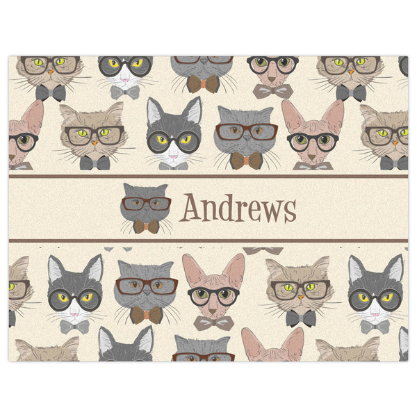 Hipster Cats Indoor / Outdoor Rug - 6'x8' - Front Flat