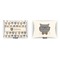 Hipster Cats  Indoor Rectangular Burlap Pillow (Front and Back)