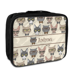 Hipster Cats Insulated Lunch Bag (Personalized)