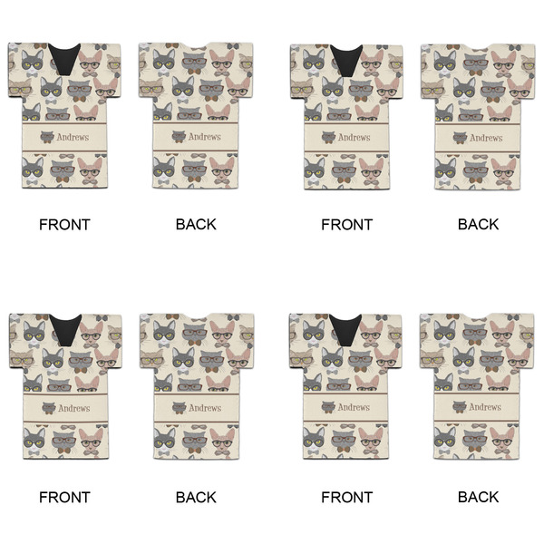 Hipster Cats Jersey Bottle Cooler - Set of 4 - APPROVAL