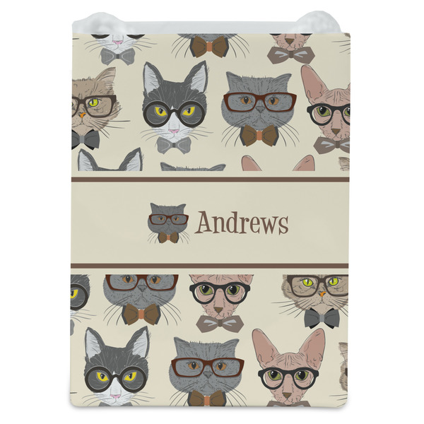 Hipster Cats Jewelry Gift Bag - Gloss - Front