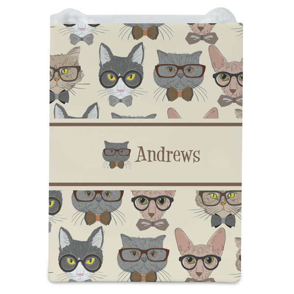 Hipster Cats Jewelry Gift Bag - Matte - Front