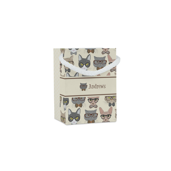 Custom Hipster Cats Jewelry Gift Bags - Matte (Personalized)
