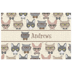 Hipster Cats Jigsaw Puzzle - 1000-piece (Personalized)