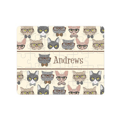 Hipster Cats Jigsaw Puzzles (Personalized)