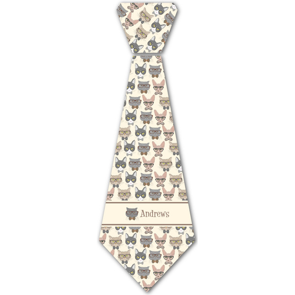 Custom Hipster Cats Iron On Tie - 4 Sizes w/ Name or Text